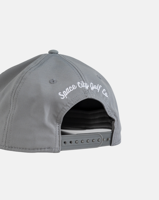 Space City Golf Gray Script Performance Hat