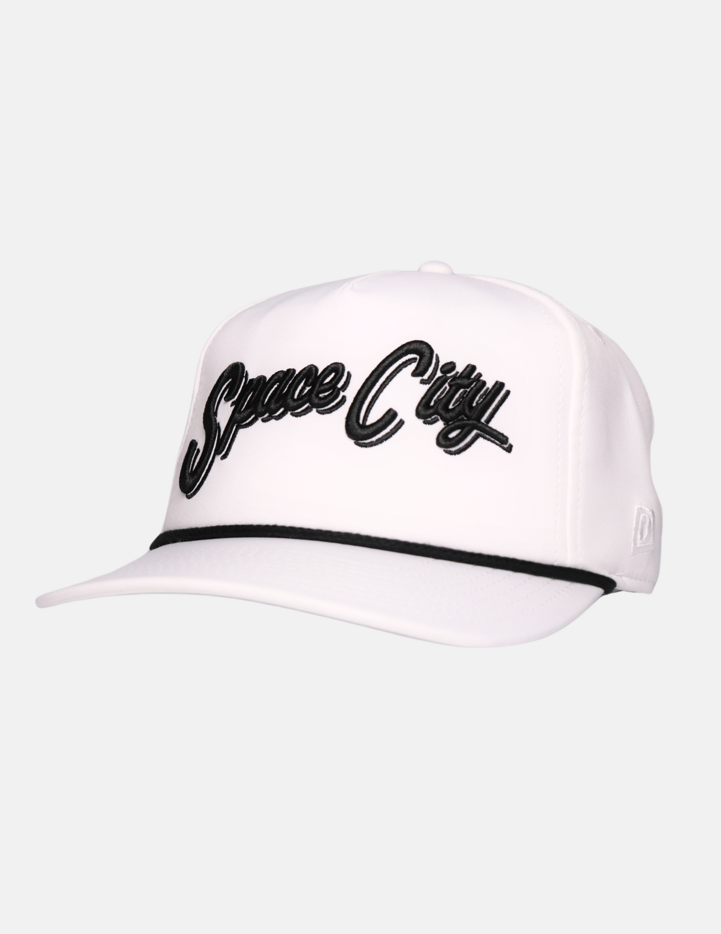 Space City Golf White Script Performance Rope Hat