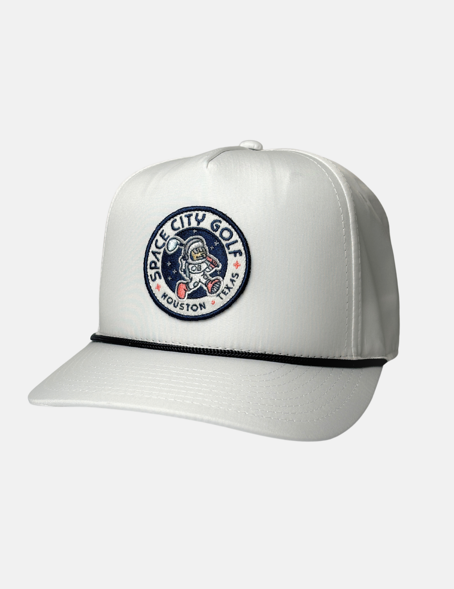 Space City Golf Moon Man- White/Navy