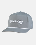 Space City Golf Gray Script Performance Hat