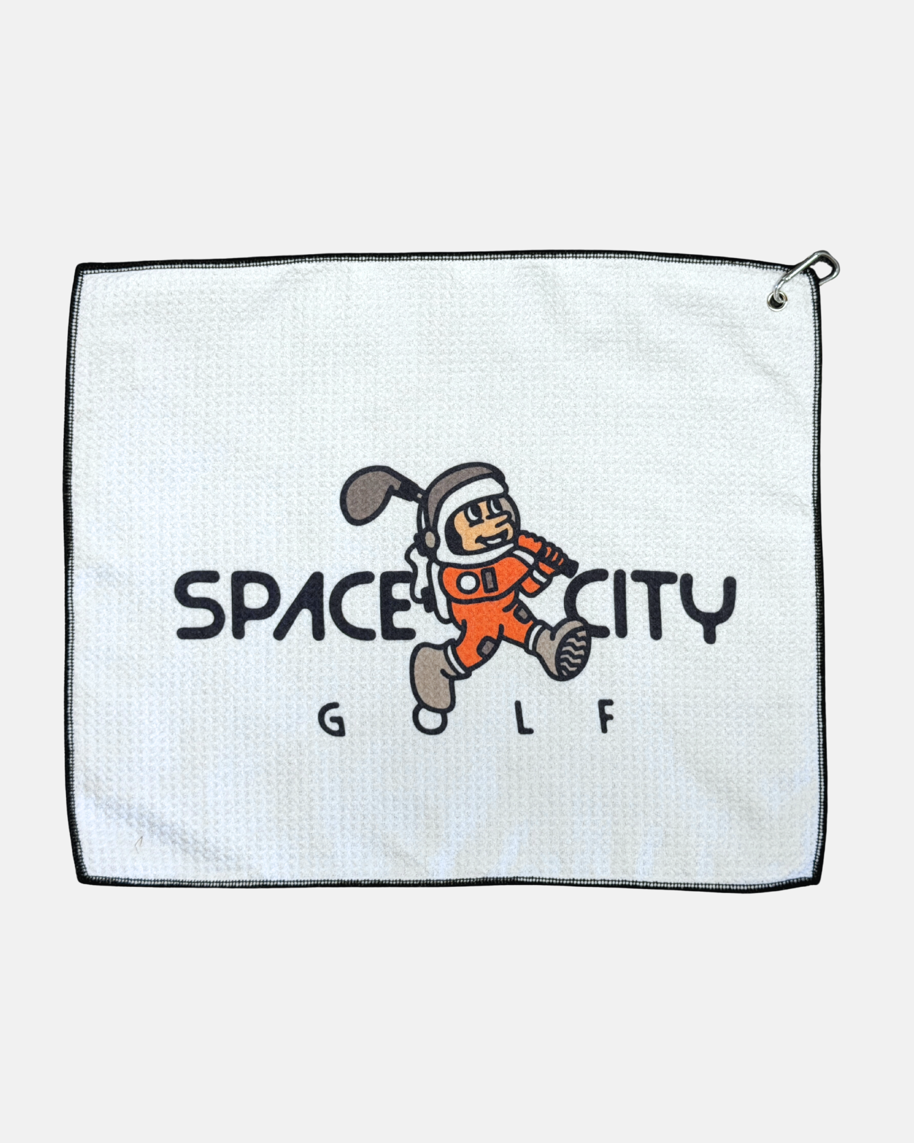 Space City Golf Moon Man Waffle Towel